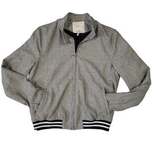 ZARA outerwear womens M sweater bomber varsity jacket 90's 80's wool blend